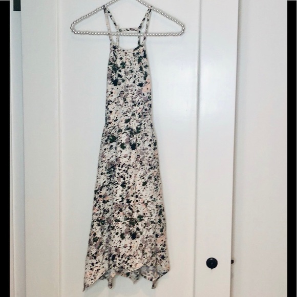 Treasure & Bond Other - Treasure & Bond Girls Beige Green Splatter Dress M